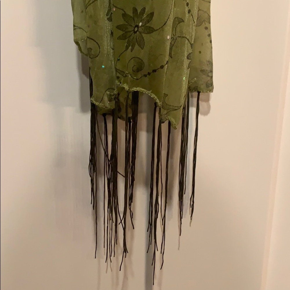 Shear green scarf